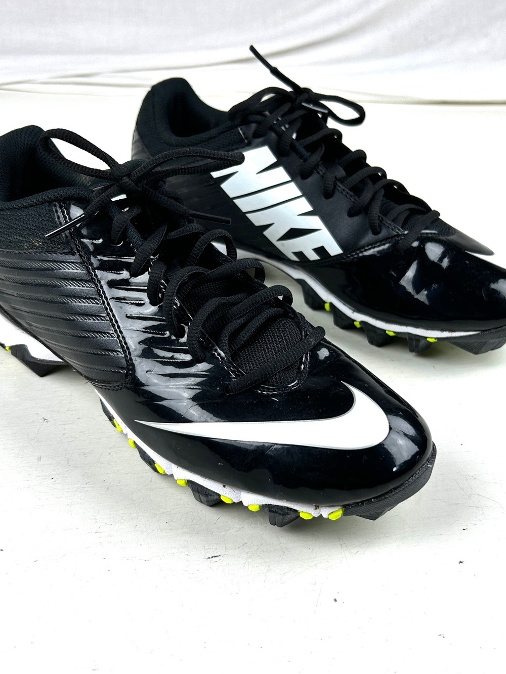 Nike Vapor Shark Mens Low Top Lace-Up Baseball Cleats Black/White Sz 9